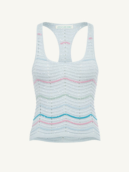 Anabell Tank - Gemstone Stripe
