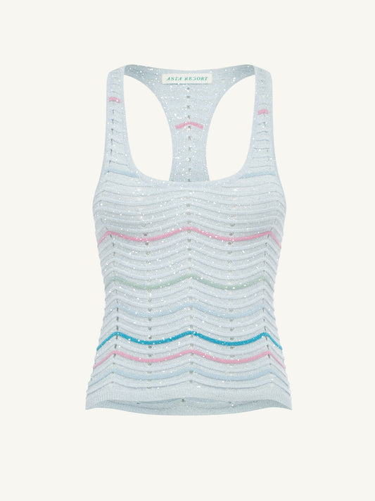 Anabell Tank - Gemstone Stripe