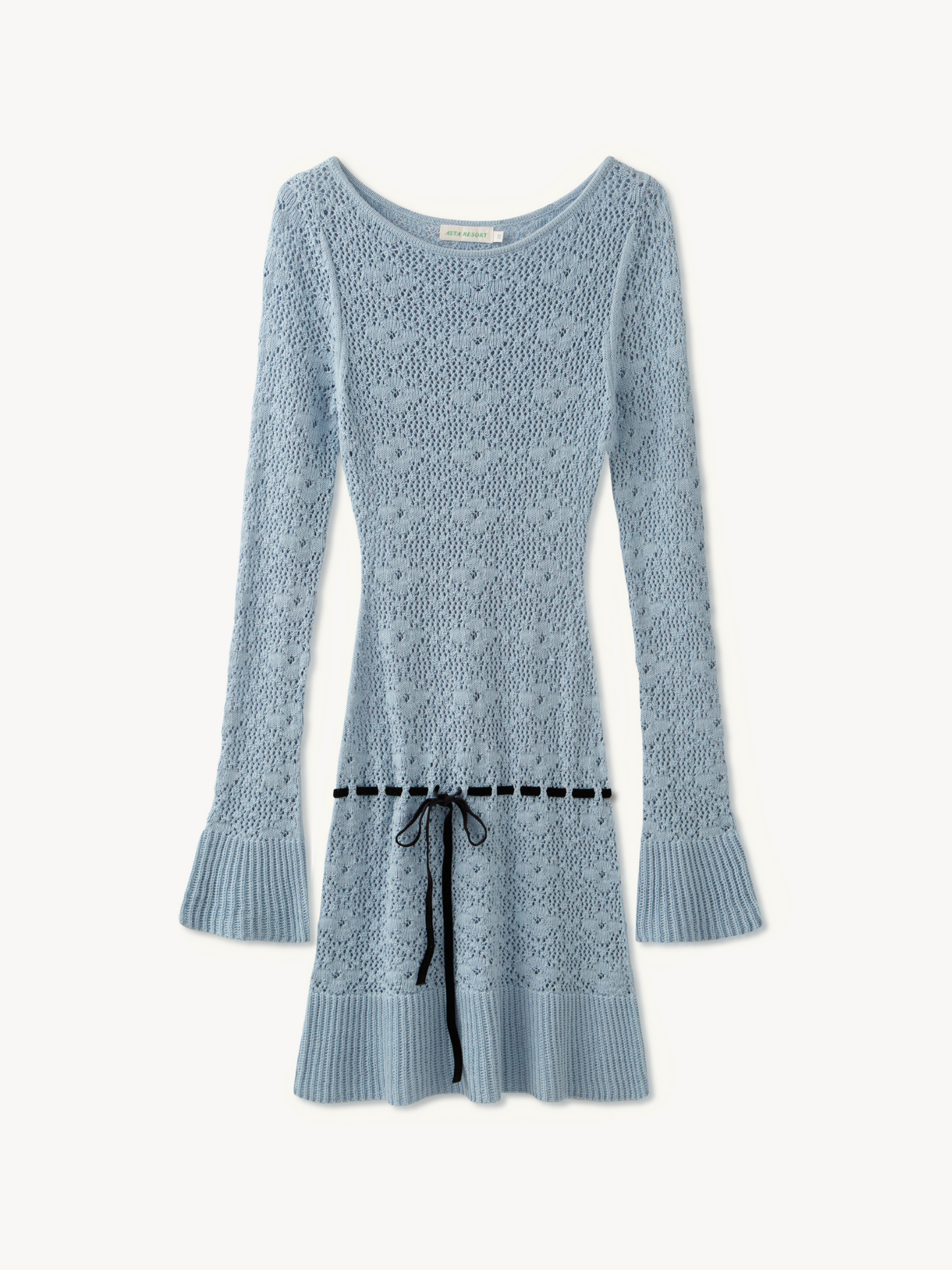 Vivienne Long Sleeve Mini Dress - Light Blue