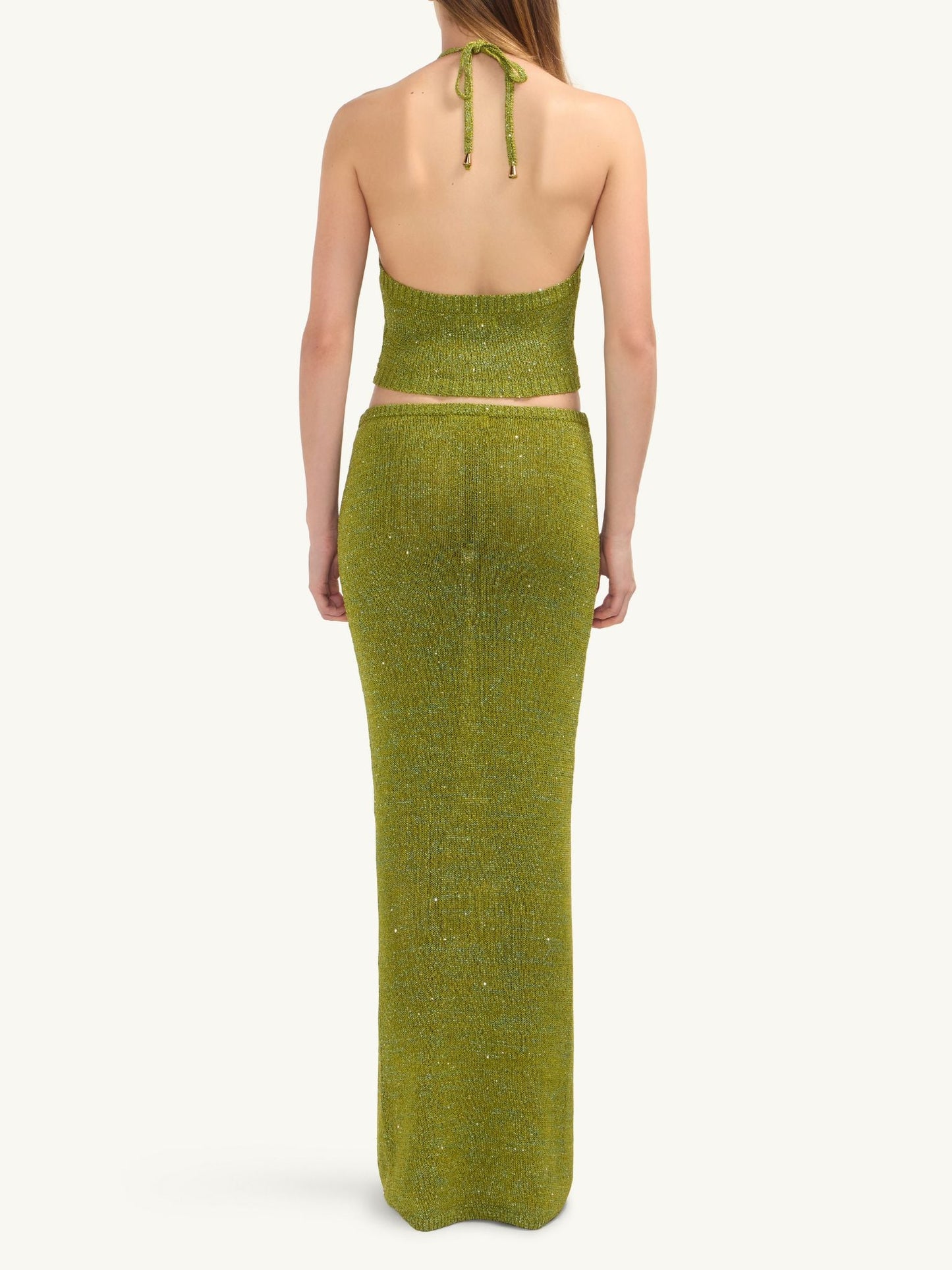 Carolina Skirt - Olive Oil Sequin