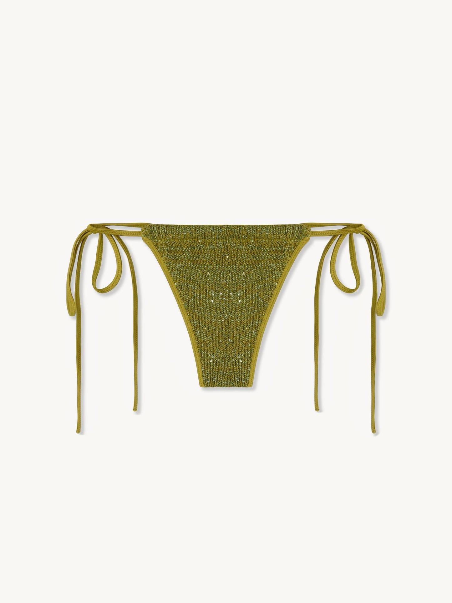 Lio Bikini Bottom - Olive Oil Sequin