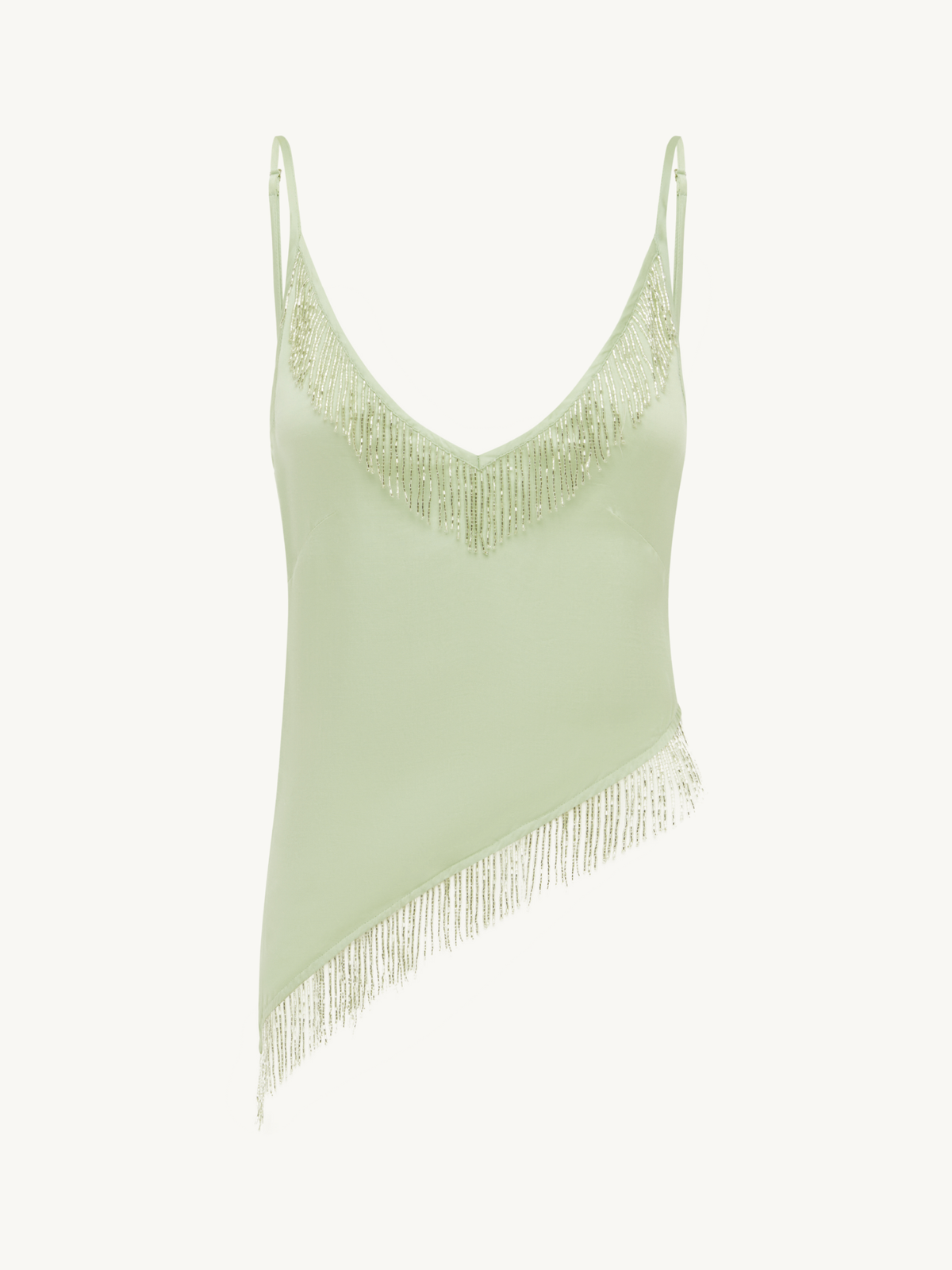 Marcia Beaded Top - Seafoam