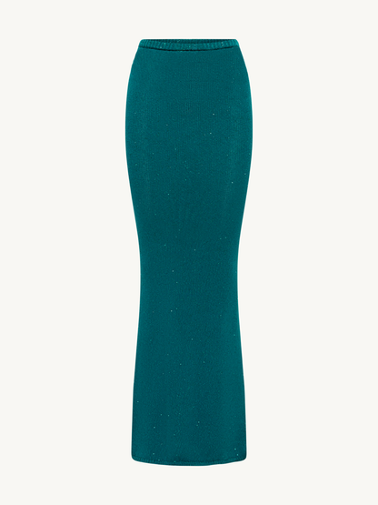 Carolina Skirt - Palm Green Sequin