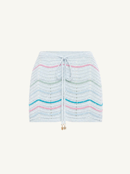 Nadine Mini Skirt - Gemstone Stripe
