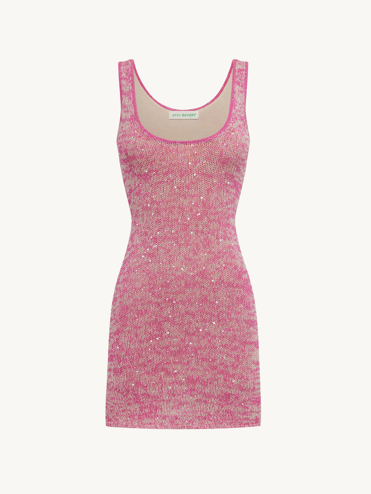 Ana Mini Dress - Hydrangea Pink Sequin