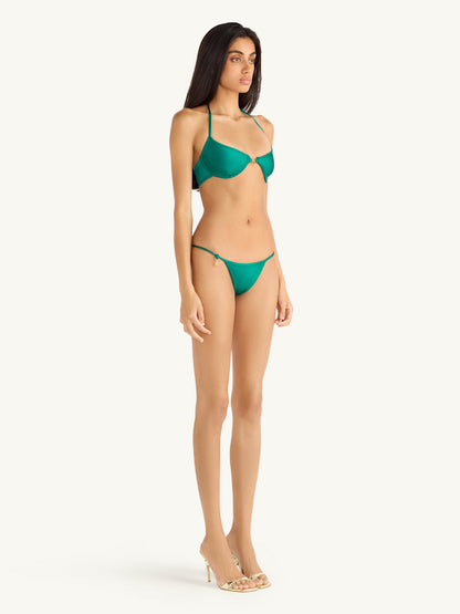 Isabella Bikini Bottom - Palm Green