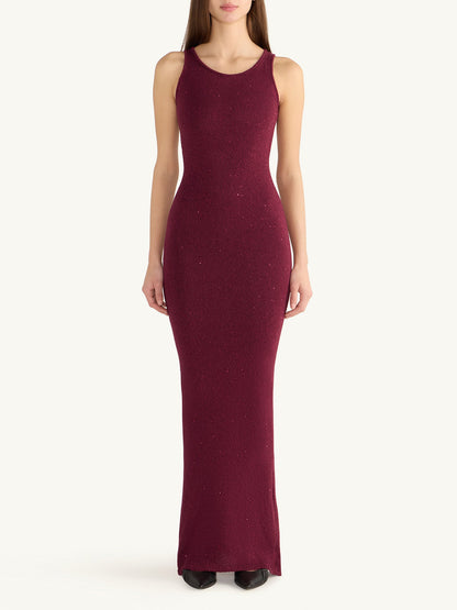 Natalia Dress - Port Sequin