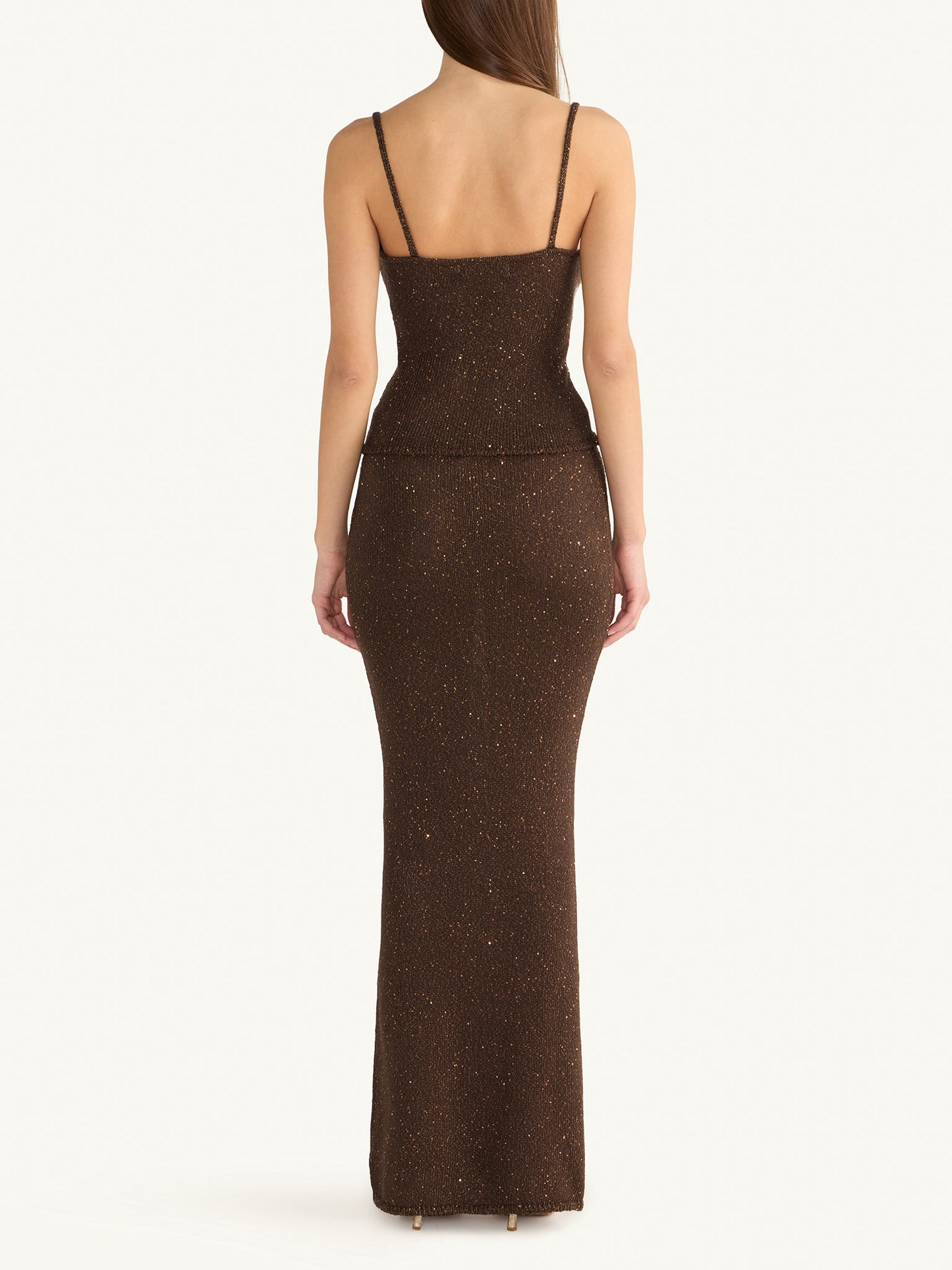 Carolina Skirt - Dark Chocolate Sequin