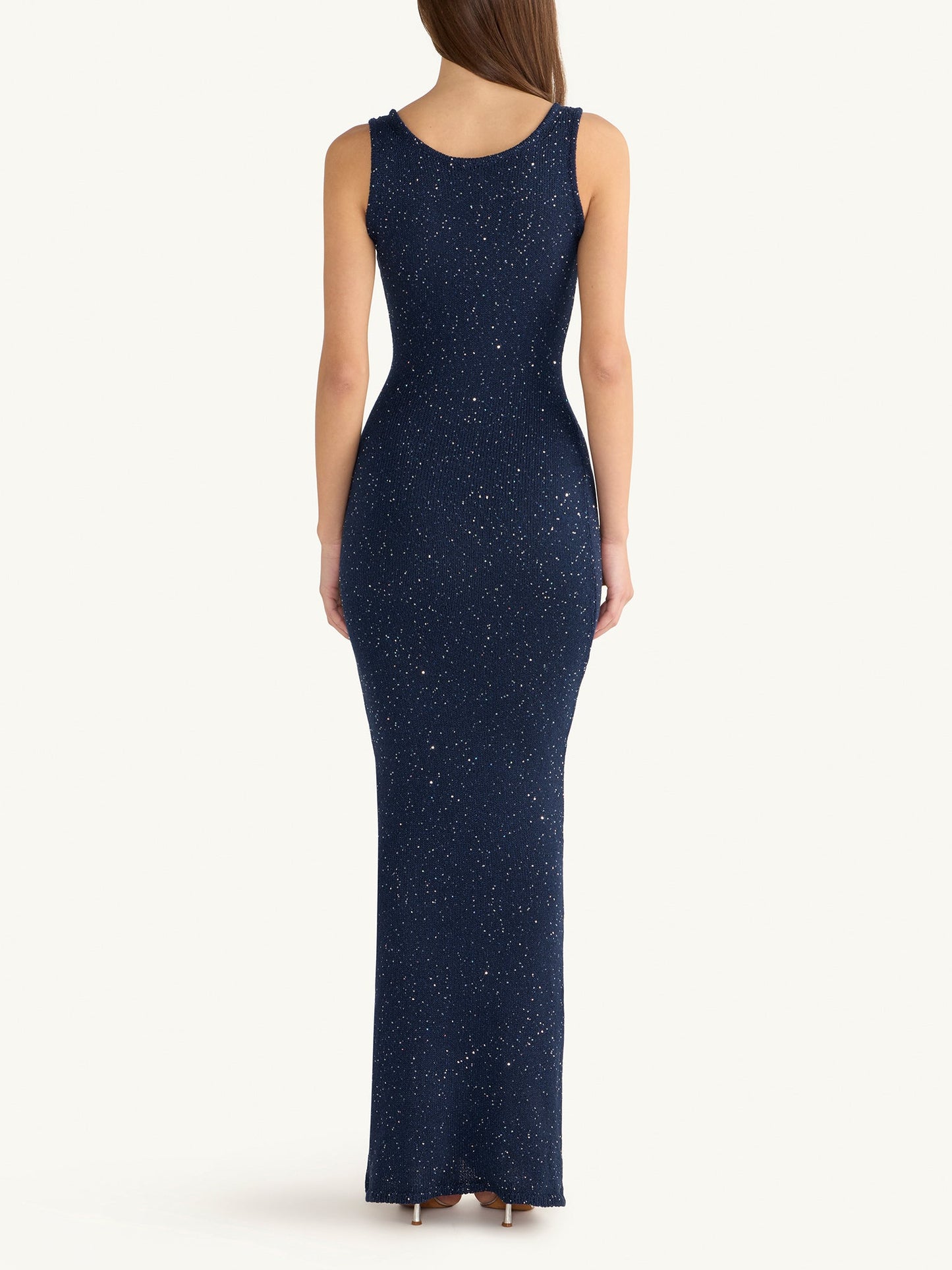 Ana Dress - Navy Sequin