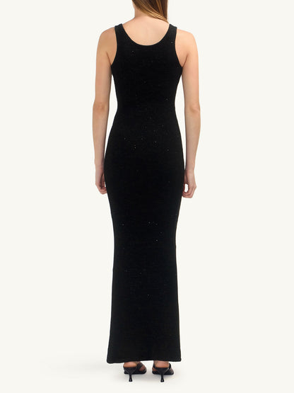 Ana Dress - Black Sequin