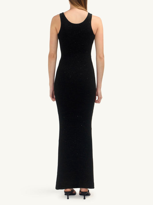 Ana Dress - Black Sequin
