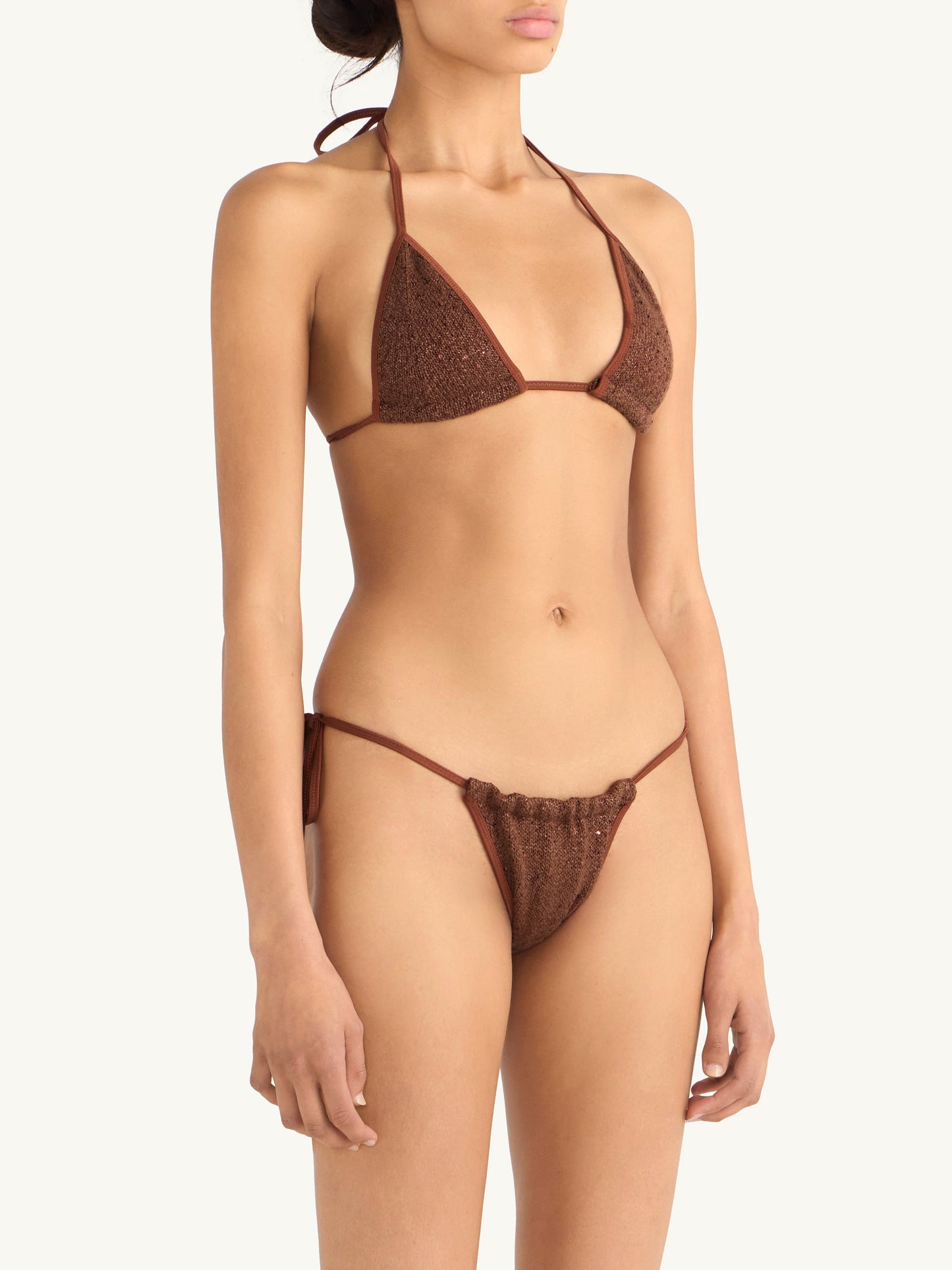 Lio Bikini Bottom - Chocolate Sequin