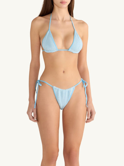 Lio Bikini Bottom - Baia Blue Sequin