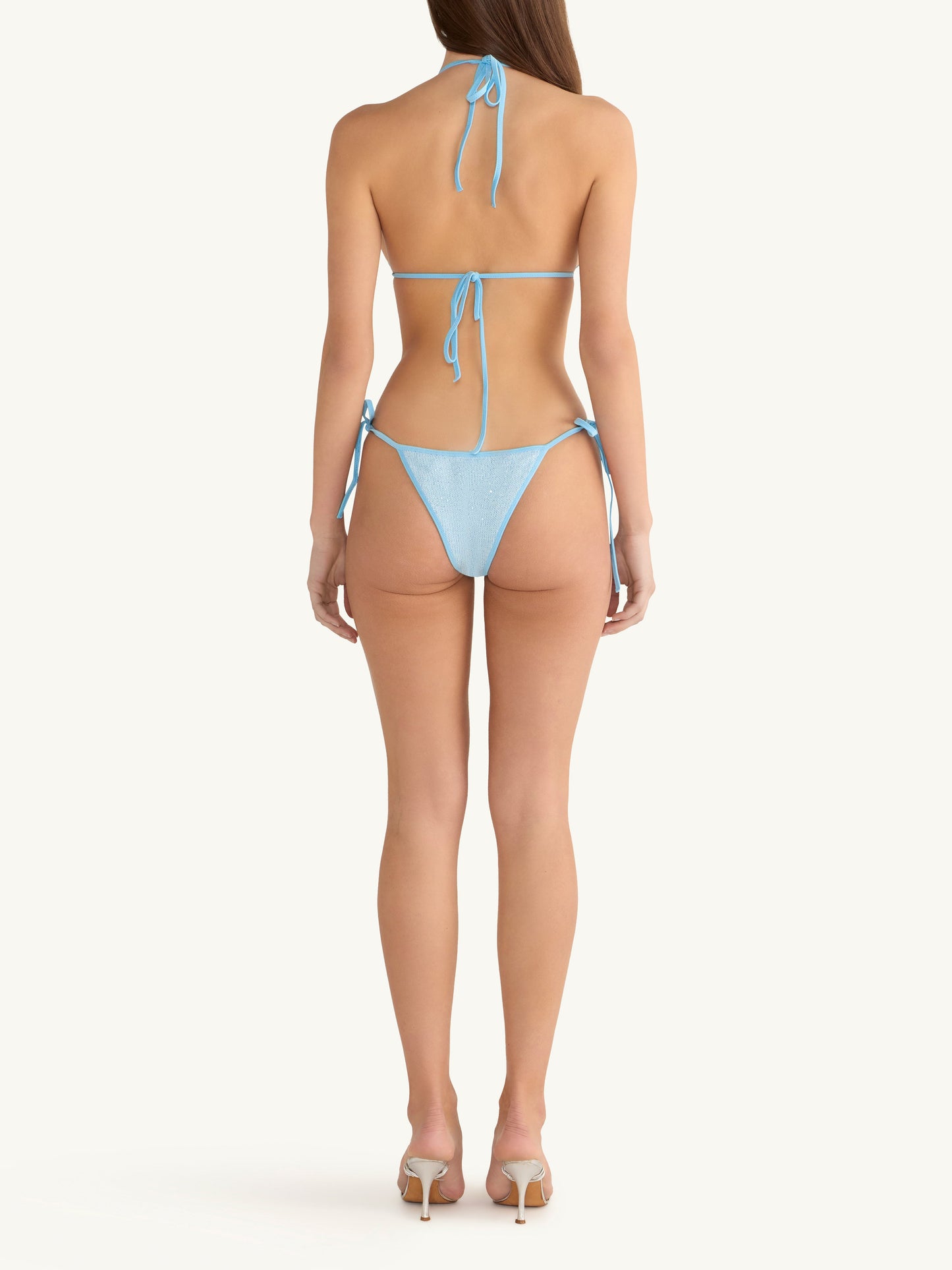 Lio Bikini Bottom - Baia Blue Sequin