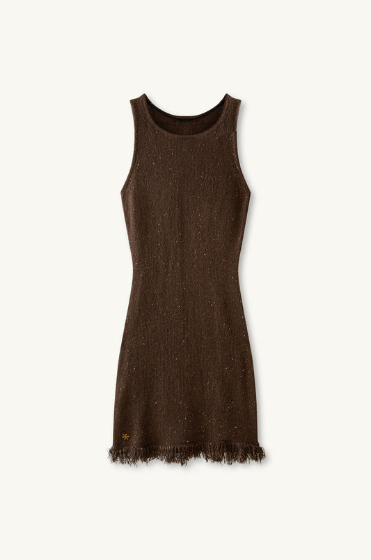 Natalia Mini Dress - Dark Chocolate Sequin