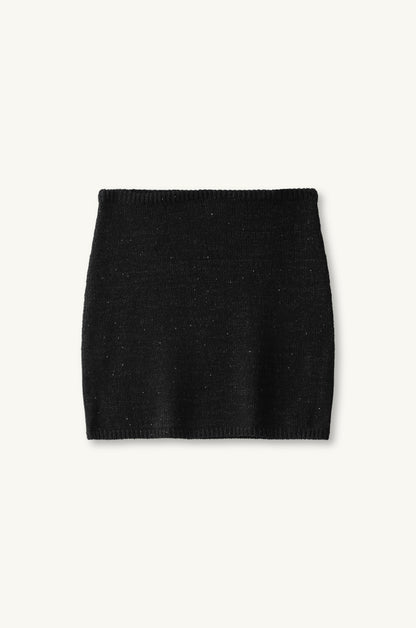 Ana Mini Skirt - Black Sequin