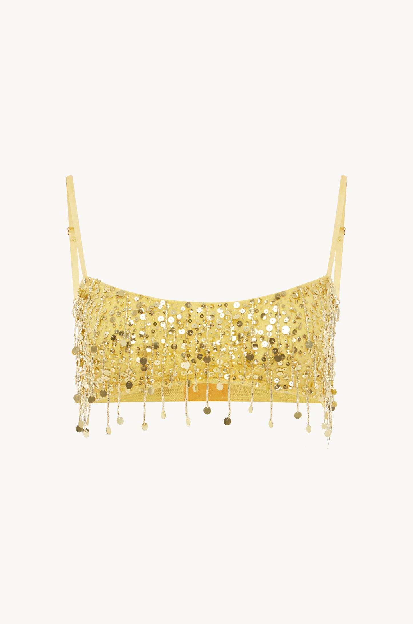 Yasmin Hand Beaded Bralette - Gold