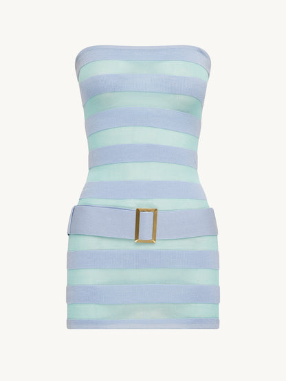 Cora Mini Dress - Seaglass Stripe