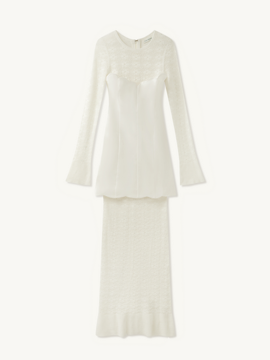 Miranda Long Sleeve Dress - Ivory
