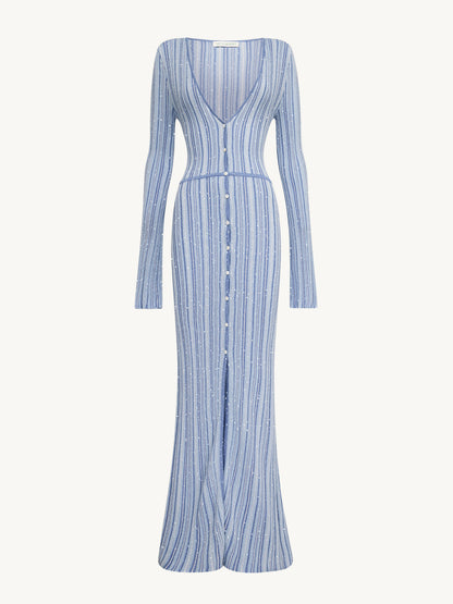 Nikita Dress - Sea Mist/Sailor Blue Stripe