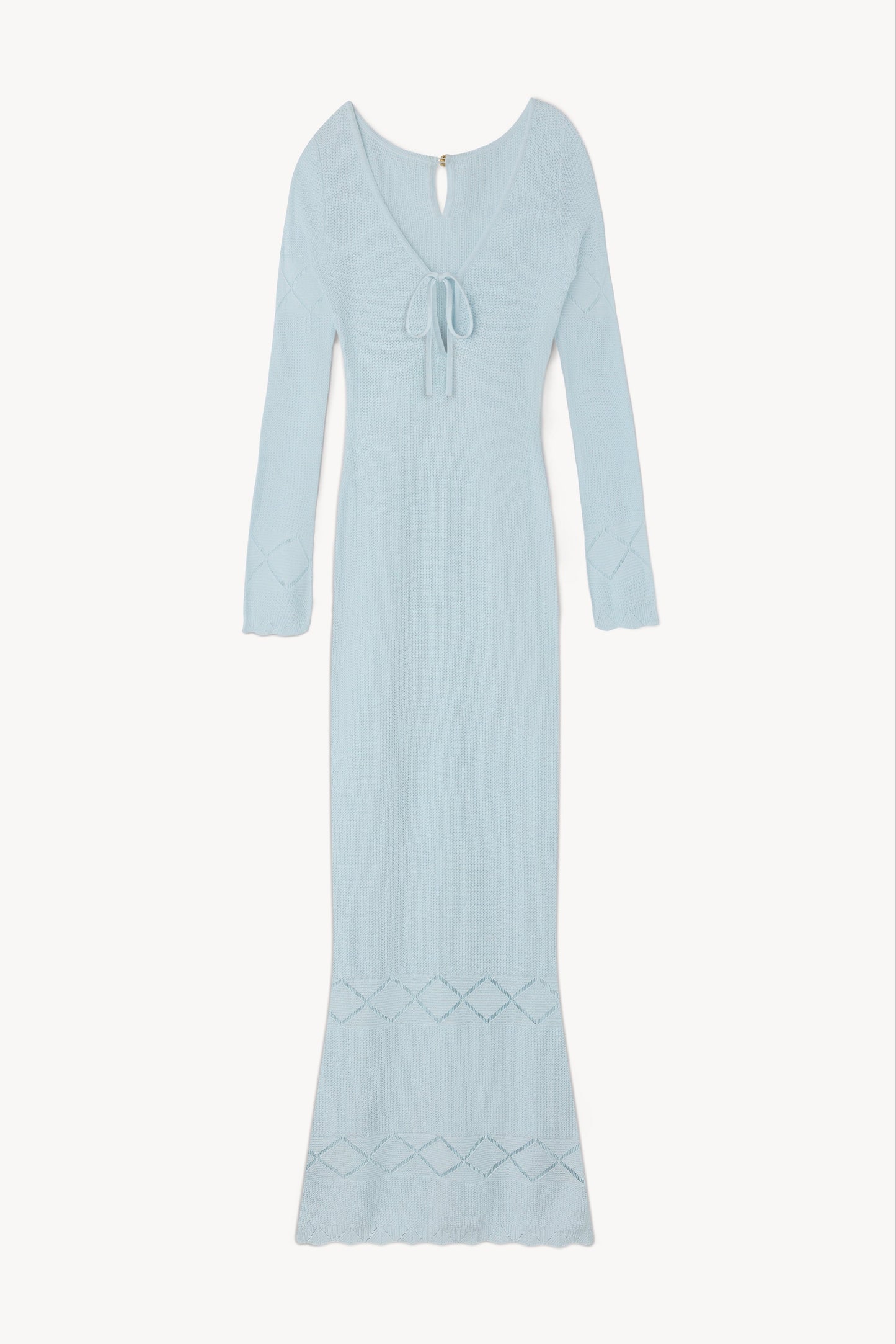 Rita Crochet Dress - Sky Blue