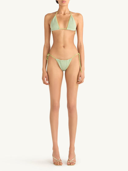 Lio Bikini Bottom - Sage Sequin