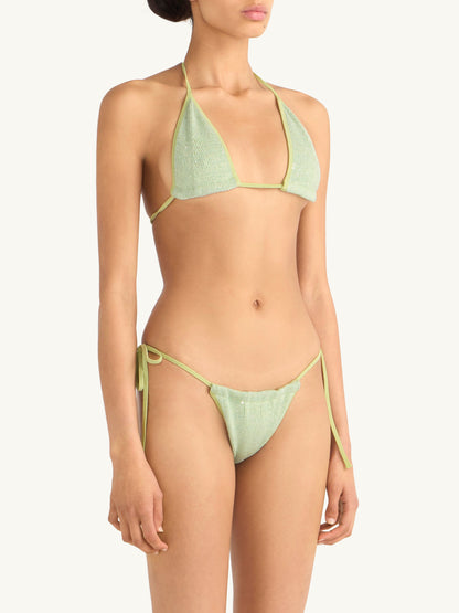 Lio Bikini Bottom - Sage Sequin