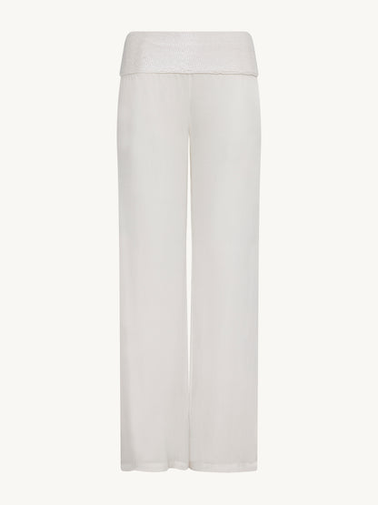 Iris Beaded Pant - Salt