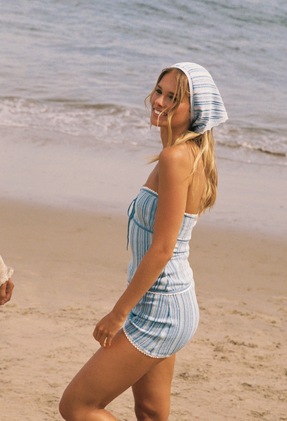 Cleo Top - Sea Mist/Sailor Blue Stripe