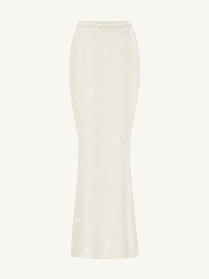 Carolina Skirt - Star White Sequin