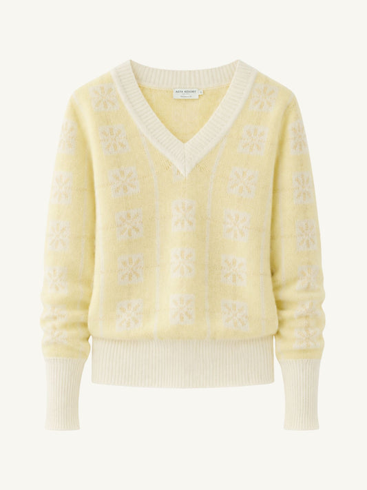 Gigi Jacquard Sweater - Butter