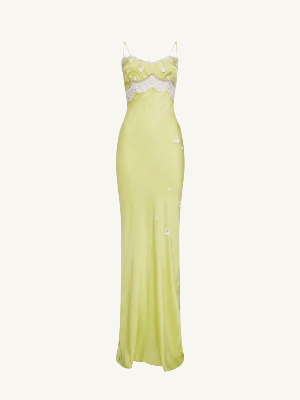 Arlette Hand Beaded Dress - Pistachio
